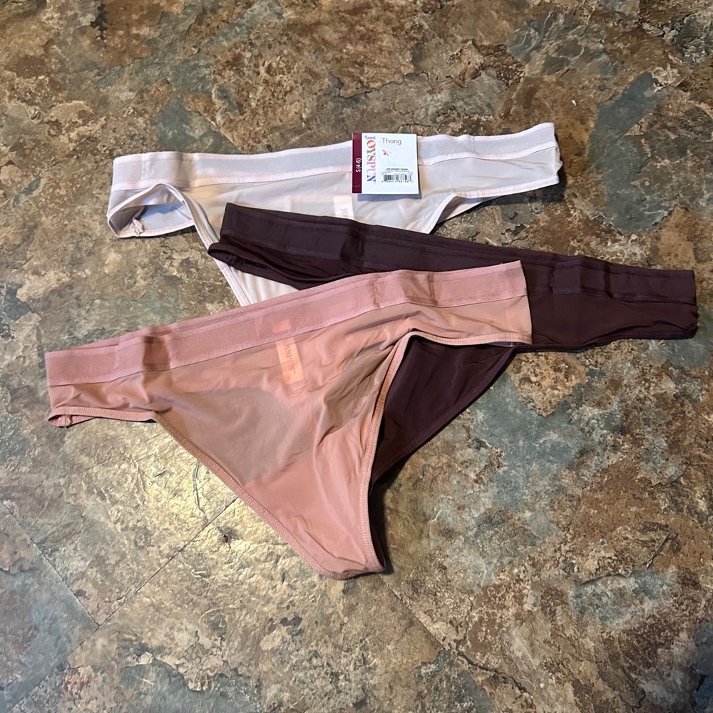 Joyspun Thong Panties Womens Size Small (4-6) Brown Panty Underwear Thongs